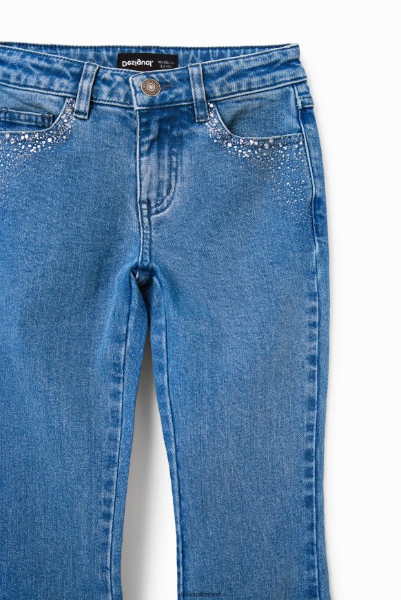 Desigual Girl Shiny flare jeans Clothing PFVZ0B1771