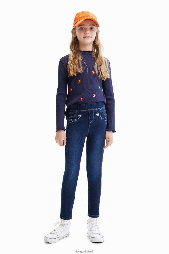Desigual Girl Slim jeggings with designs Clothing PFVZ0B1804