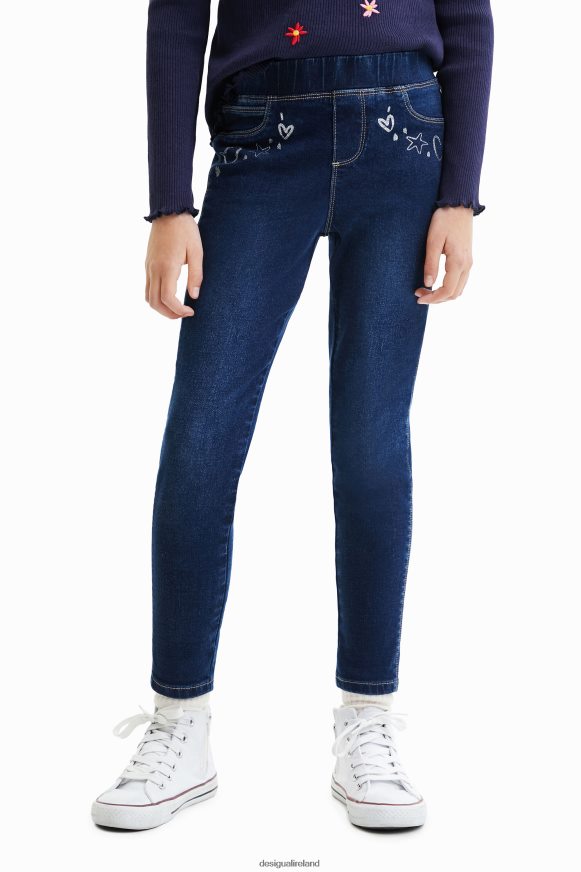 Desigual Girl Slim jeggings with designs Clothing PFVZ0B1804