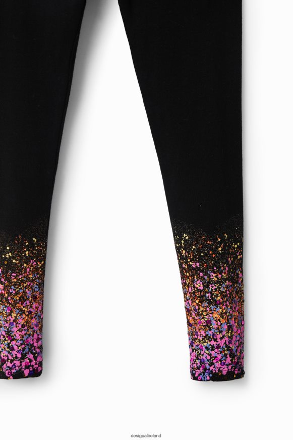 Desigual Girl Slim splatter leggings Clothing PFVZ0B1889
