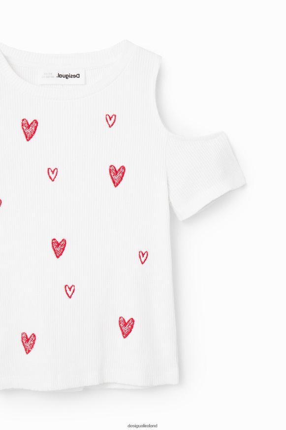Desigual Girl Cut-out heart T-shirt Clothing PFVZ0B1803