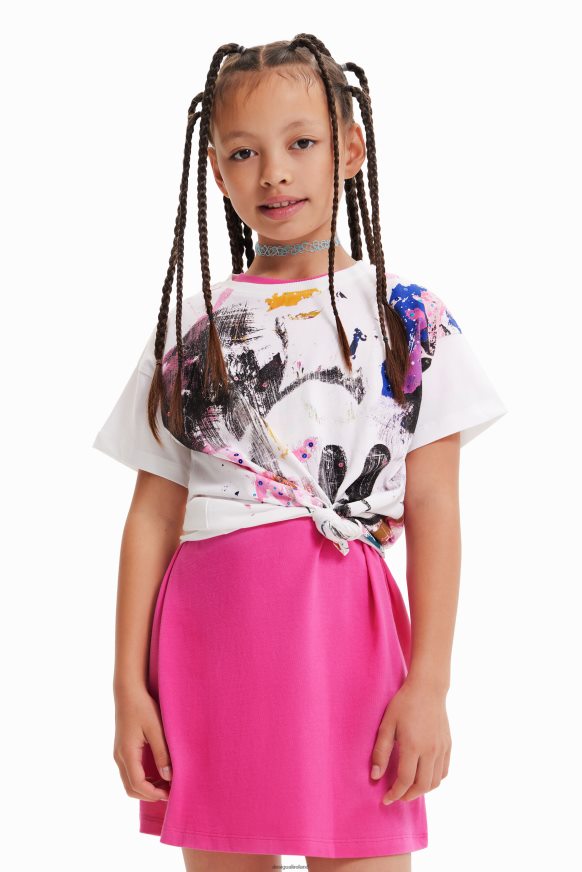Desigual Girl Disney's Mickey Mouse splatter T-shirt Clothing PFVZ0B1146