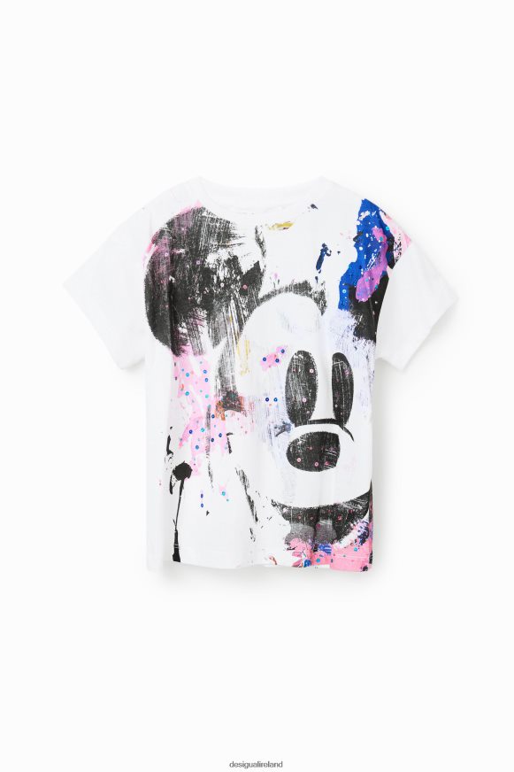 Desigual Girl Disney's Mickey Mouse splatter T-shirt Clothing PFVZ0B1146