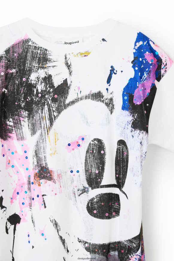 Desigual Girl Disney's Mickey Mouse splatter T-shirt Clothing PFVZ0B1146
