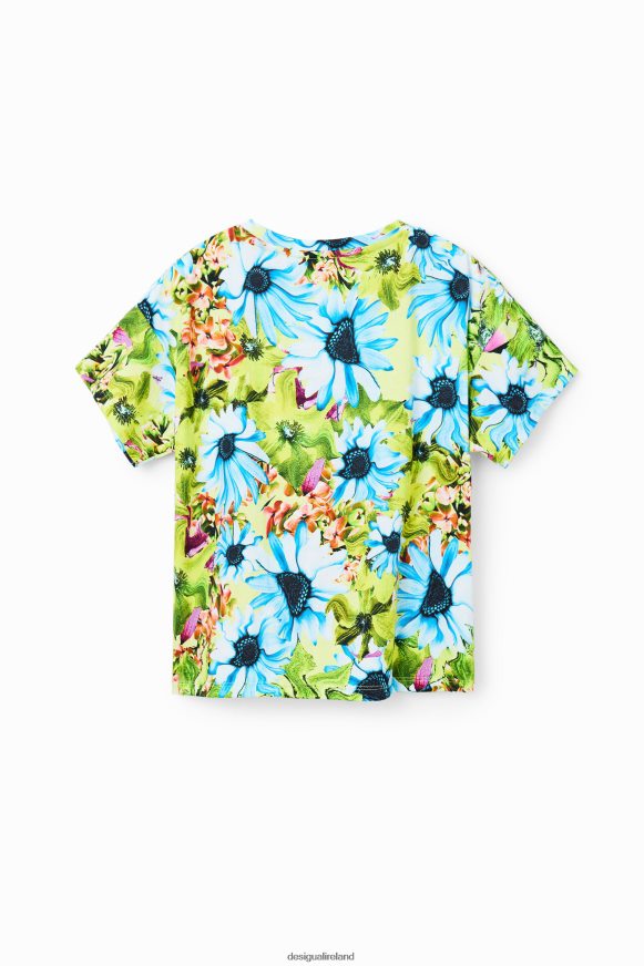 Desigual Girl Floral Bugs Bunny T-shirt Clothing PFVZ0B1763
