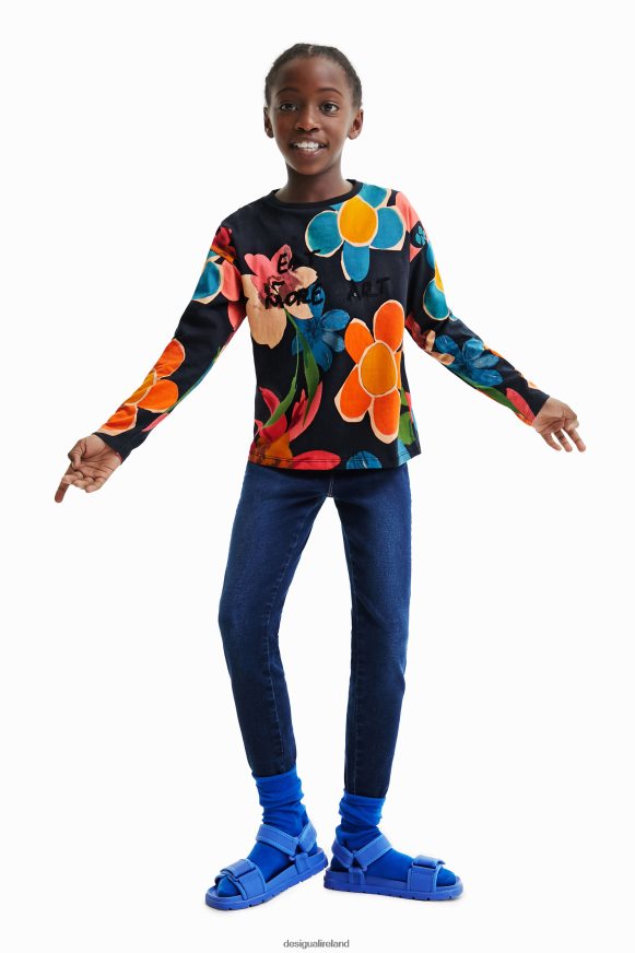 Desigual Girl Floral print T-shirt Clothing PFVZ0B1837