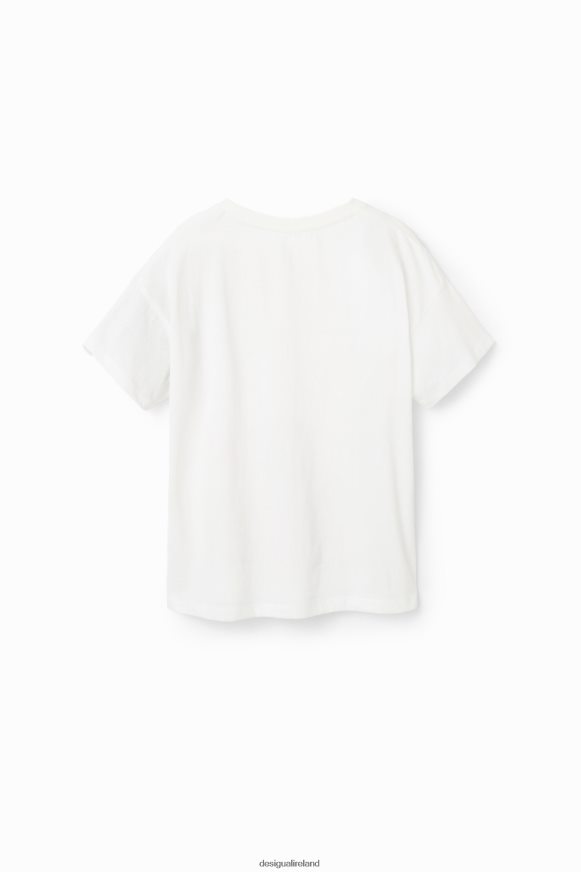 Desigual Girl Glossy text T-shirt Clothing PFVZ0B1813