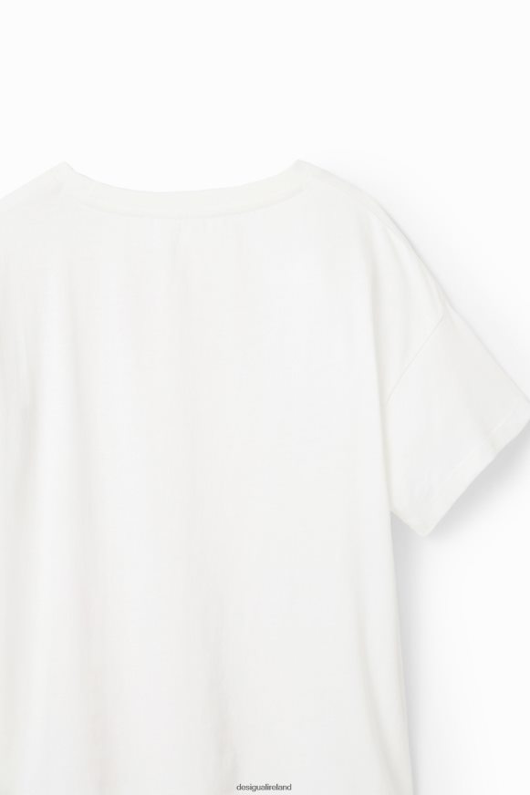 Desigual Girl Glossy text T-shirt Clothing PFVZ0B1813