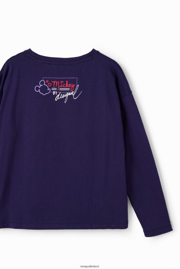 Desigual Girl Mickey Mouse heart T-shirt Clothing PFVZ0B1722