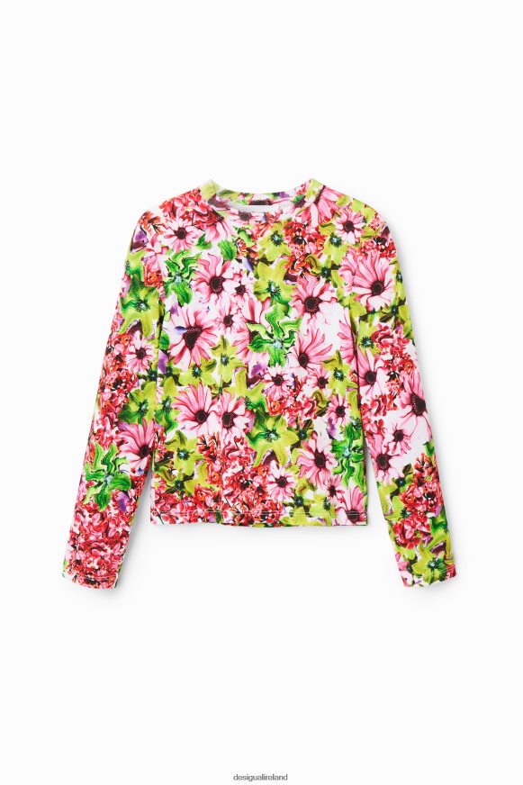 Desigual Girl Multicoloured floral T-shirt Clothing PFVZ0B1843