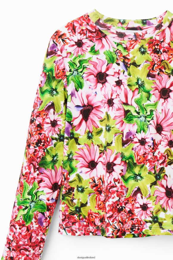 Desigual Girl Multicoloured floral T-shirt Clothing PFVZ0B1843