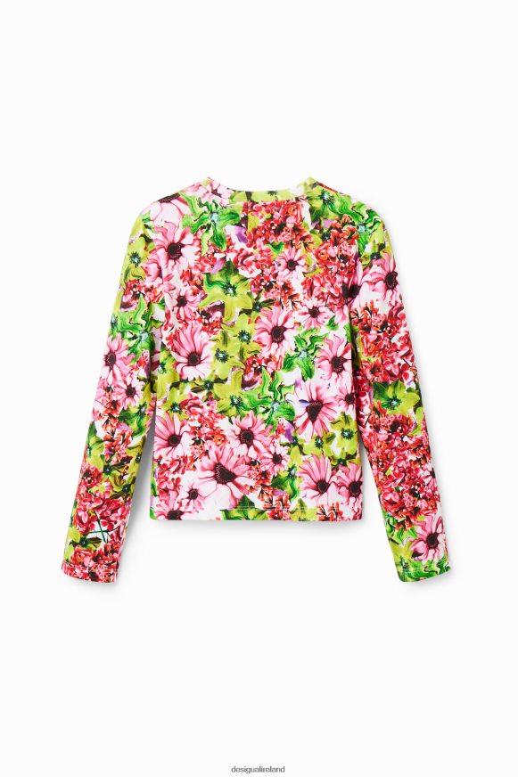 Desigual Girl Multicoloured floral T-shirt Clothing PFVZ0B1843