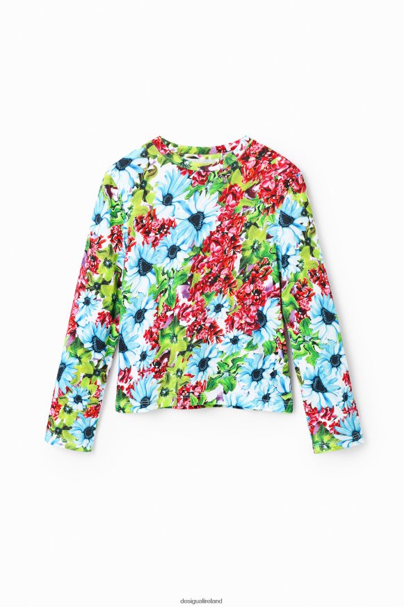 Desigual Girl Multicoloured floral T-shirt Clothing PFVZ0B1871