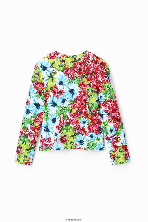 Desigual Girl Multicoloured floral T-shirt Clothing PFVZ0B1871