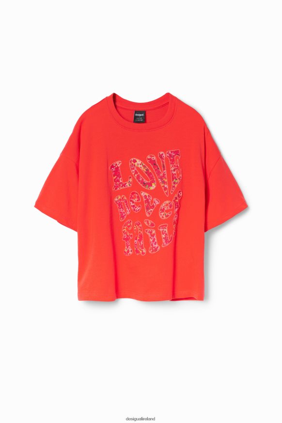 Desigual Girl Oversize message T-shirt Clothing PFVZ0B1704
