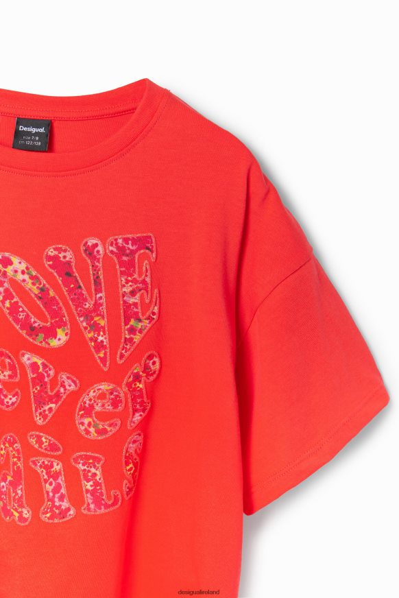 Desigual Girl Oversize message T-shirt Clothing PFVZ0B1704