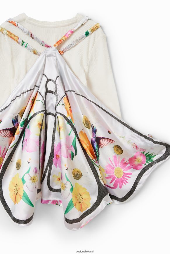 Desigual Girl Ribbed butterfly wings T-shirt Clothing PFVZ0B1718