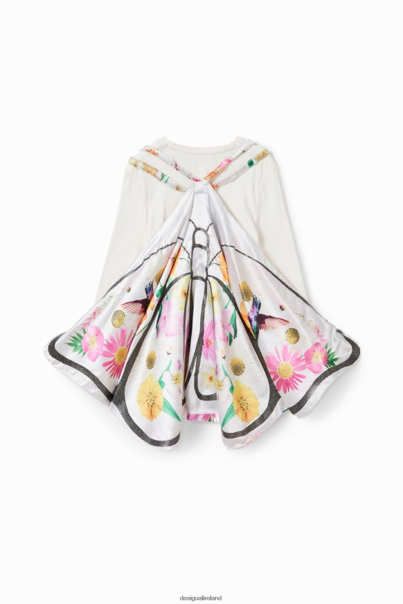 Desigual Girl Ribbed butterfly wings T-shirt Clothing PFVZ0B1718