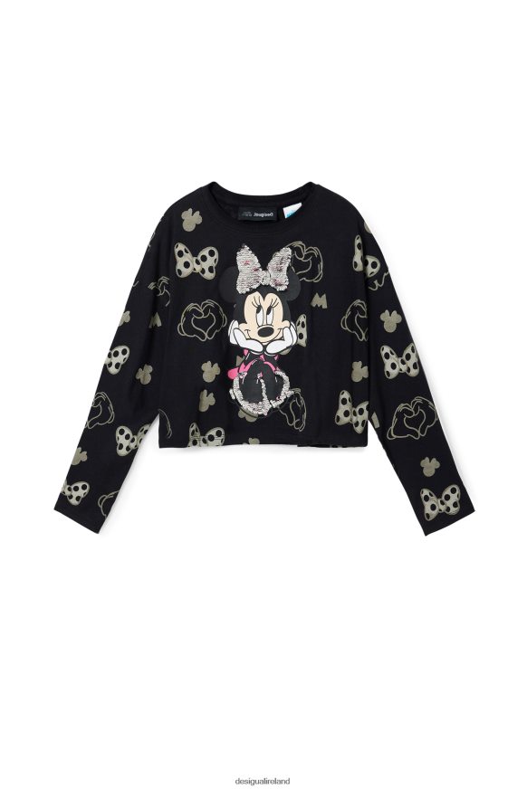 Desigual Girl Sequined Minnie Mouse T-shirt Clothing PFVZ0B1744