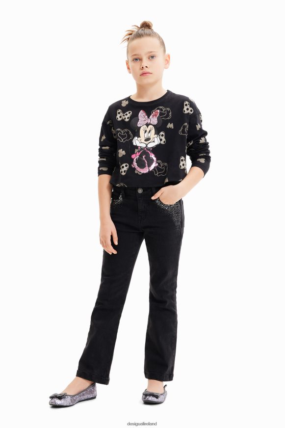 Desigual Girl Sequined Minnie Mouse T-shirt Clothing PFVZ0B1744