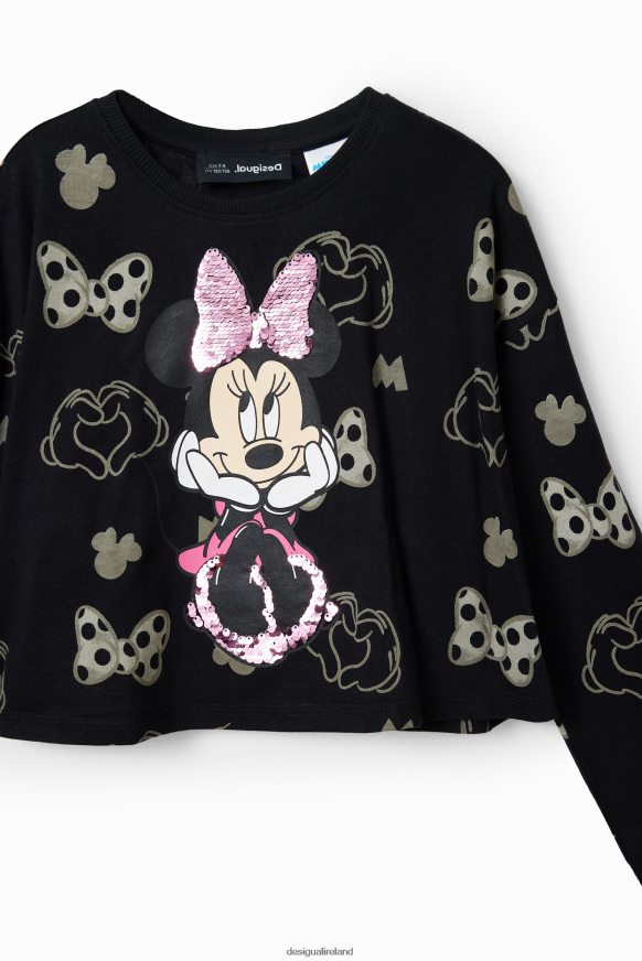 Desigual Girl Sequined Minnie Mouse T-shirt Clothing PFVZ0B1744