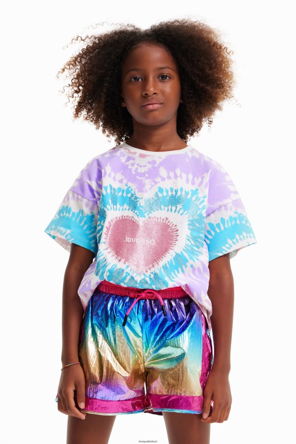Desigual Girl Short-sleeve tie-dye T-shirt Clothing PFVZ0B1812