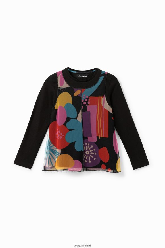 Desigual Girl Tulle print T-shirt Clothing PFVZ0B1802