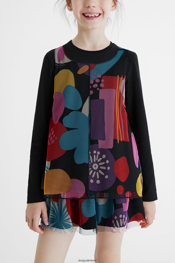 Desigual Girl Tulle print T-shirt Clothing PFVZ0B1802