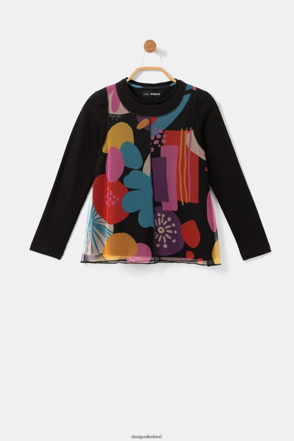 Desigual Girl Tulle print T-shirt Clothing PFVZ0B1802