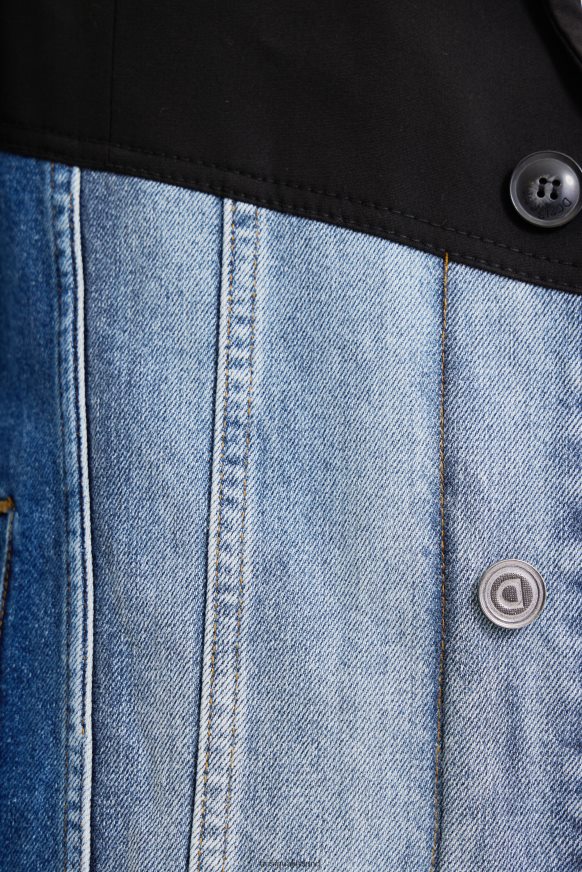 Desigual Men Bimaterial denim blazer Clothing PFVZ0B1696