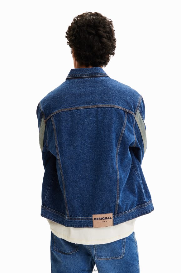 Desigual Men Patchwork denim trucker jacket Clothing PFVZ0B1603