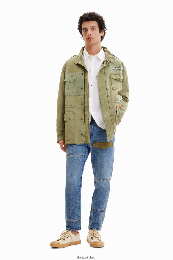 Desigual Men Patchwork parka Clothing PFVZ0B1540