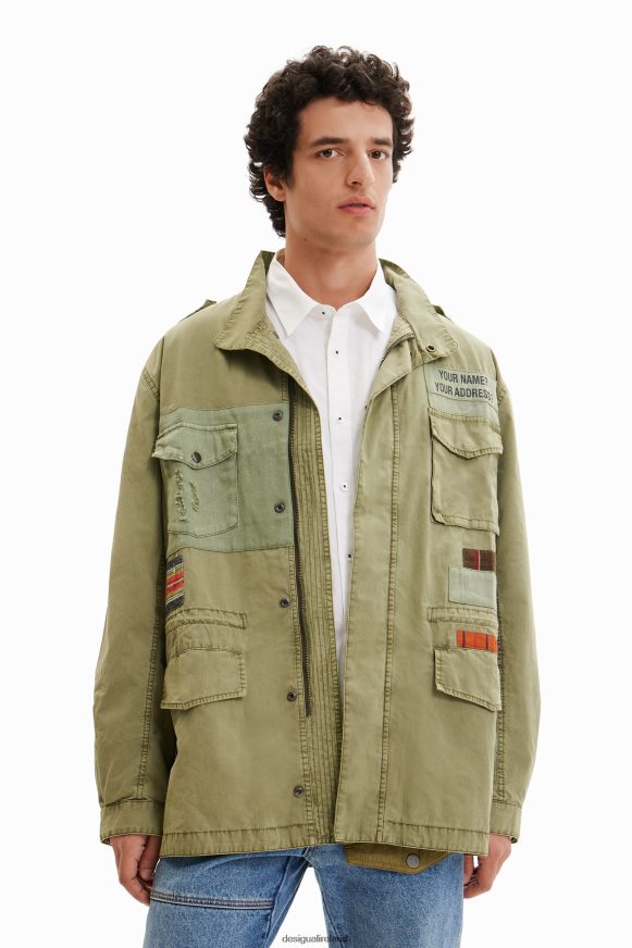 Desigual Men Patchwork parka Clothing PFVZ0B1540