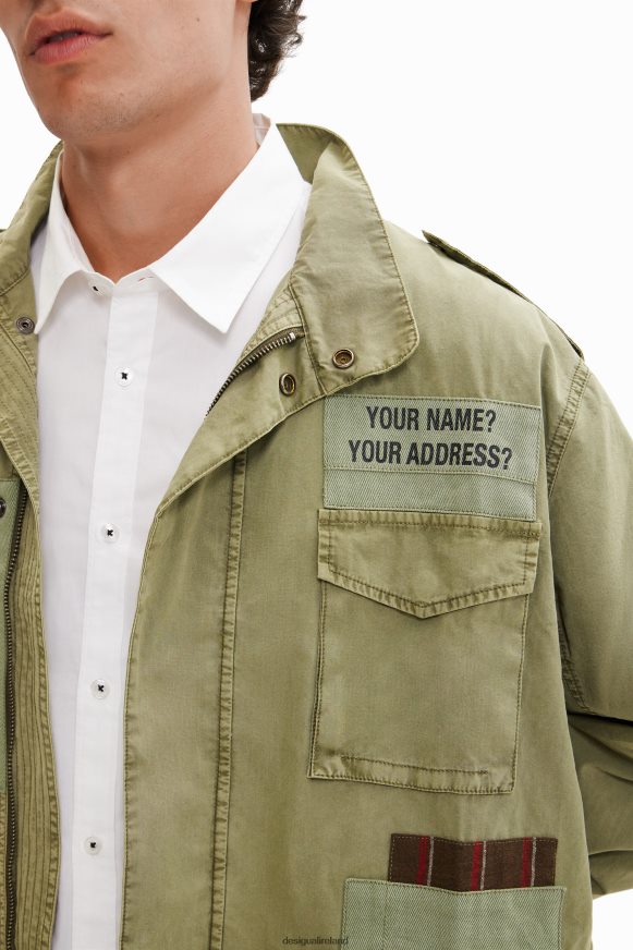 Desigual Men Patchwork parka Clothing PFVZ0B1540