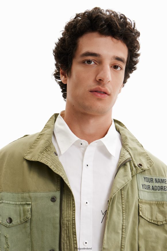 Desigual Men Patchwork parka Clothing PFVZ0B1540