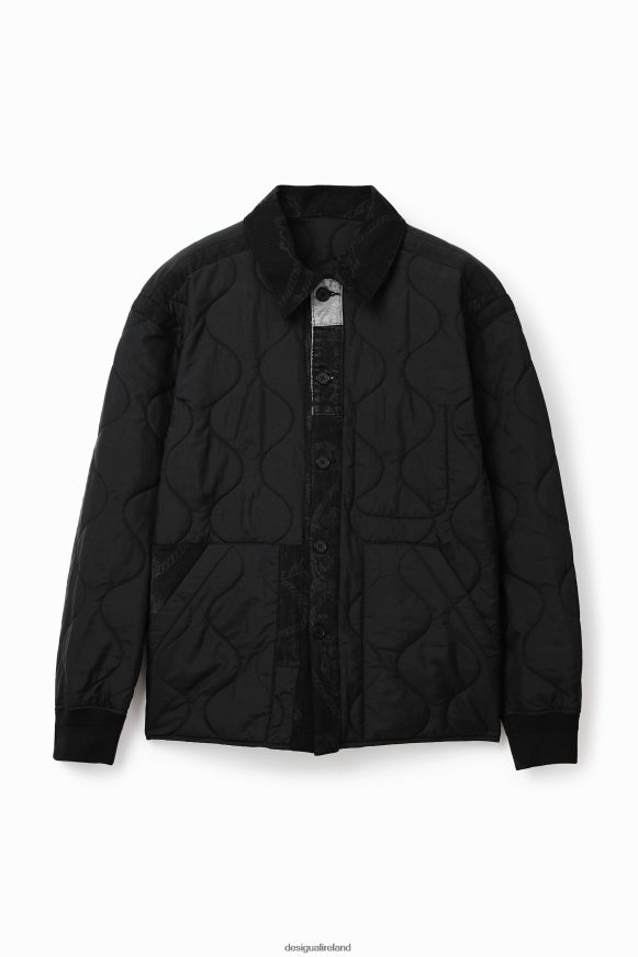 Desigual Men Patchwork quilted overshirt Clothing PFVZ0B1547