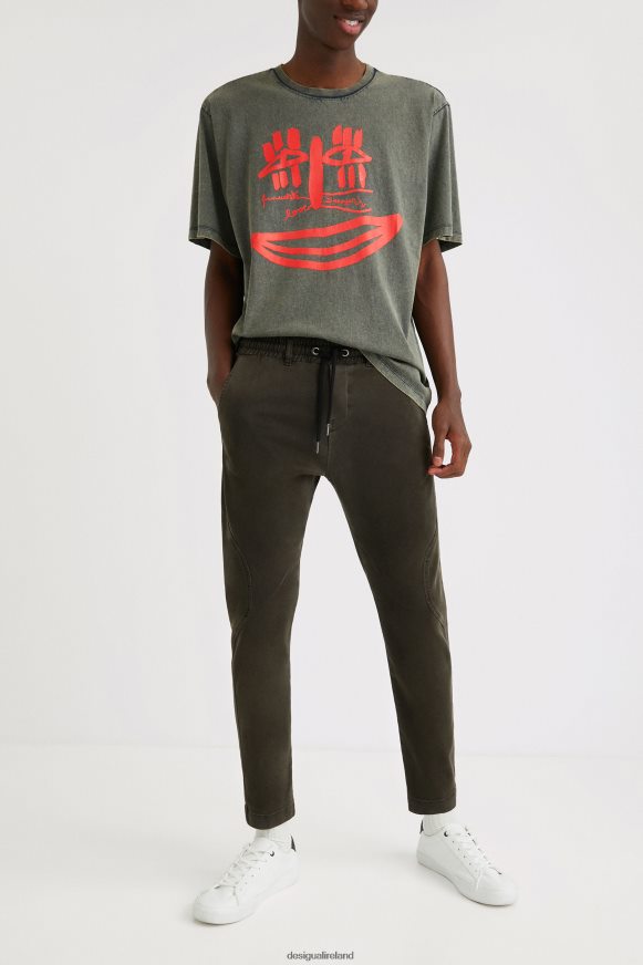 Desigual Men Chocolate joggers Clothing PFVZ0B1607