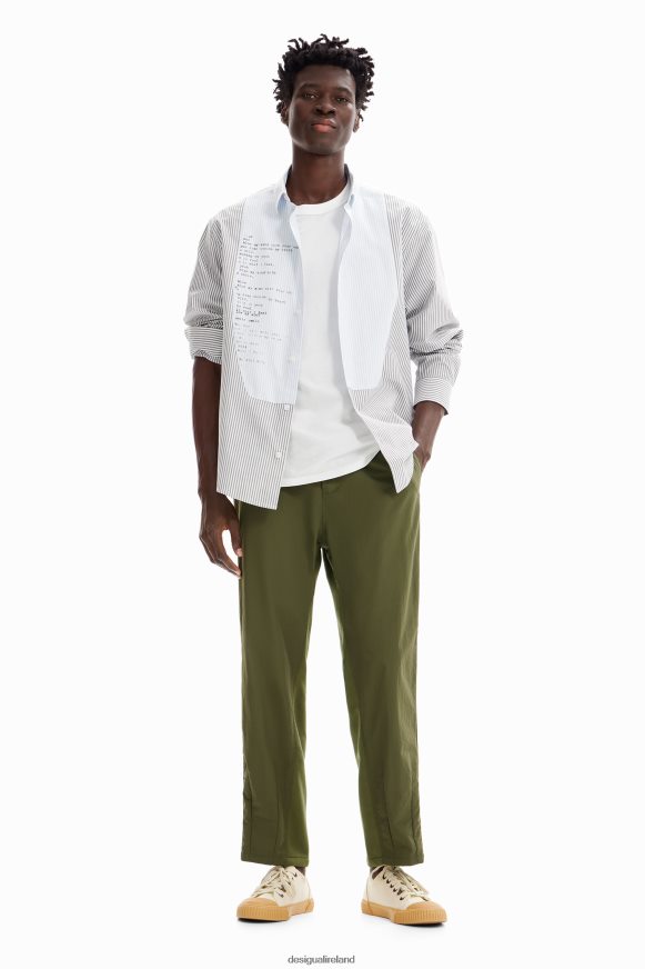 Desigual Men Hybrid pleated trousers Clothing PFVZ0B1678