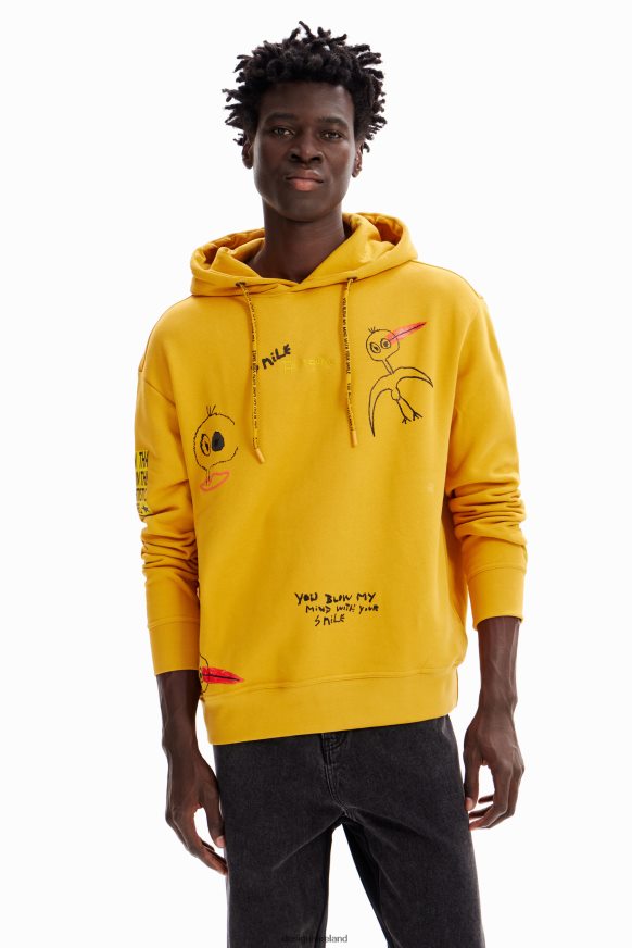 Desigual Men Bird hoodie Clothing PFVZ0B1586