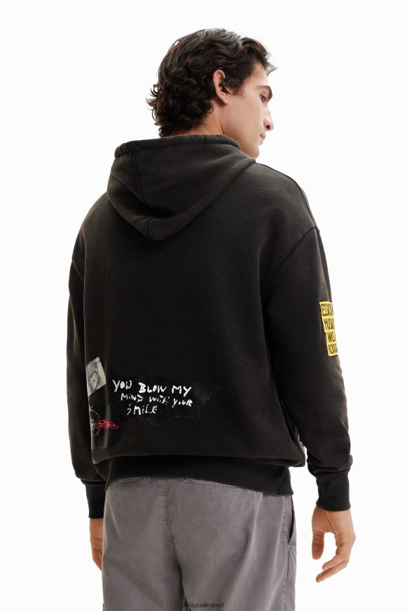 Desigual Men Bird hoodie Clothing PFVZ0B1649