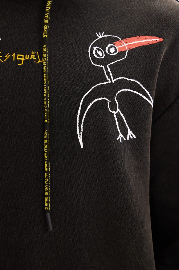 Desigual Men Bird hoodie Clothing PFVZ0B1649