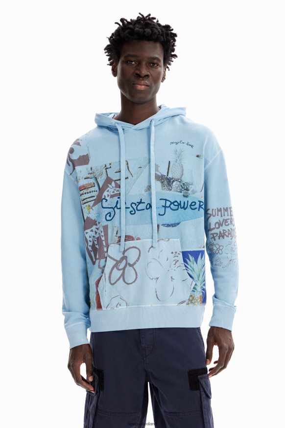 Desigual Men Collage hoodie Clothing PFVZ0B1582