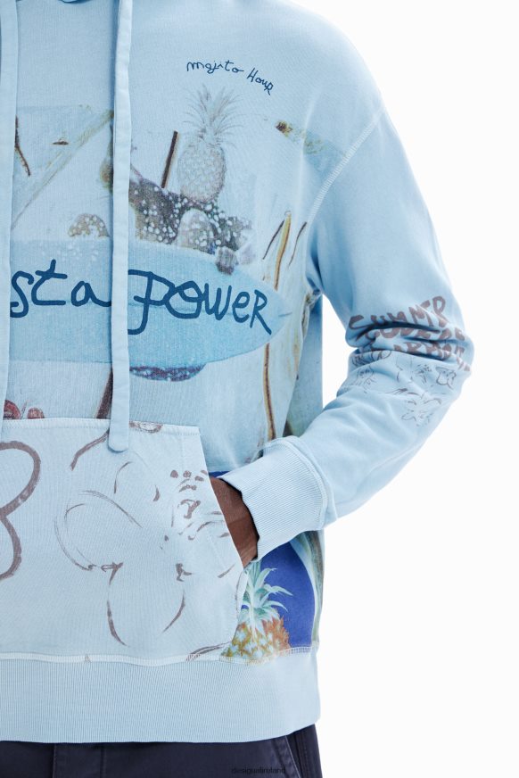 Desigual Men Collage hoodie Clothing PFVZ0B1582