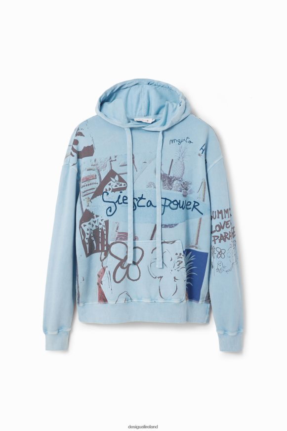 Desigual Men Collage hoodie Clothing PFVZ0B1582