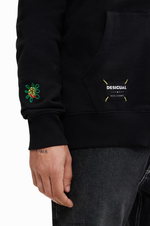 Desigual Men Embroidered hoodie Clothing PFVZ0B1566