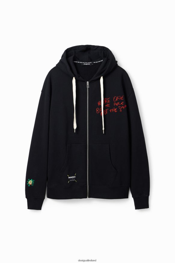 Desigual Men Embroidered hoodie Clothing PFVZ0B1566