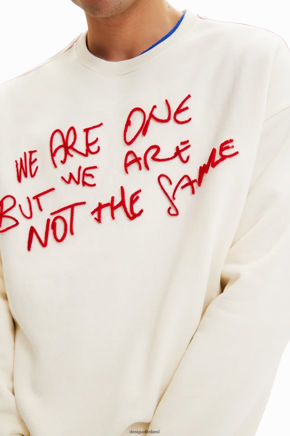 Desigual Men Flocked message sweatshirt Clothing PFVZ0B1519