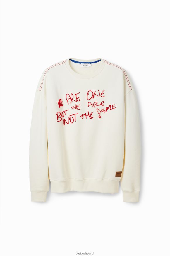 Desigual Men Flocked message sweatshirt Clothing PFVZ0B1519