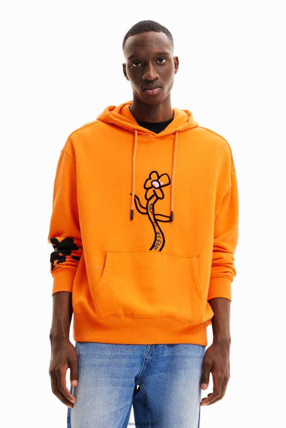 Desigual Men Floral hoodie Clothing PFVZ0B1555