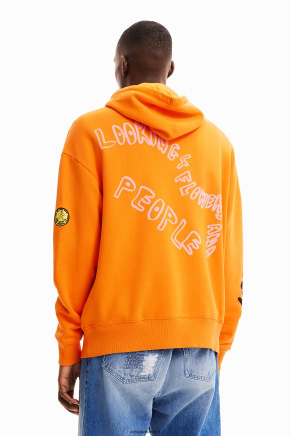 Desigual Men Floral hoodie Clothing PFVZ0B1555